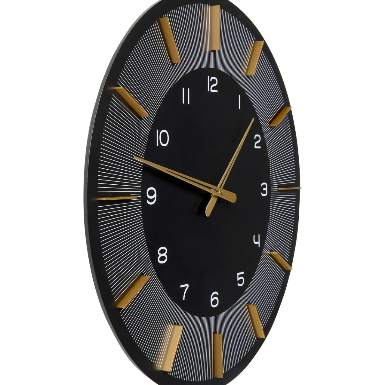 KARE Design Horloge Murale Lio Noir O60Cm Online