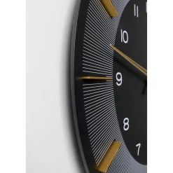 KARE Design Horloge Murale Lio Noir O60Cm Online