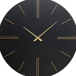 KARE Design Horloge Murale Luca Noir O70Cm New