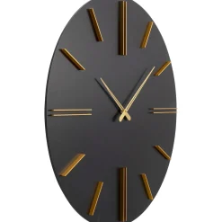KARE Design Horloge Murale Luca Noir O70Cm New