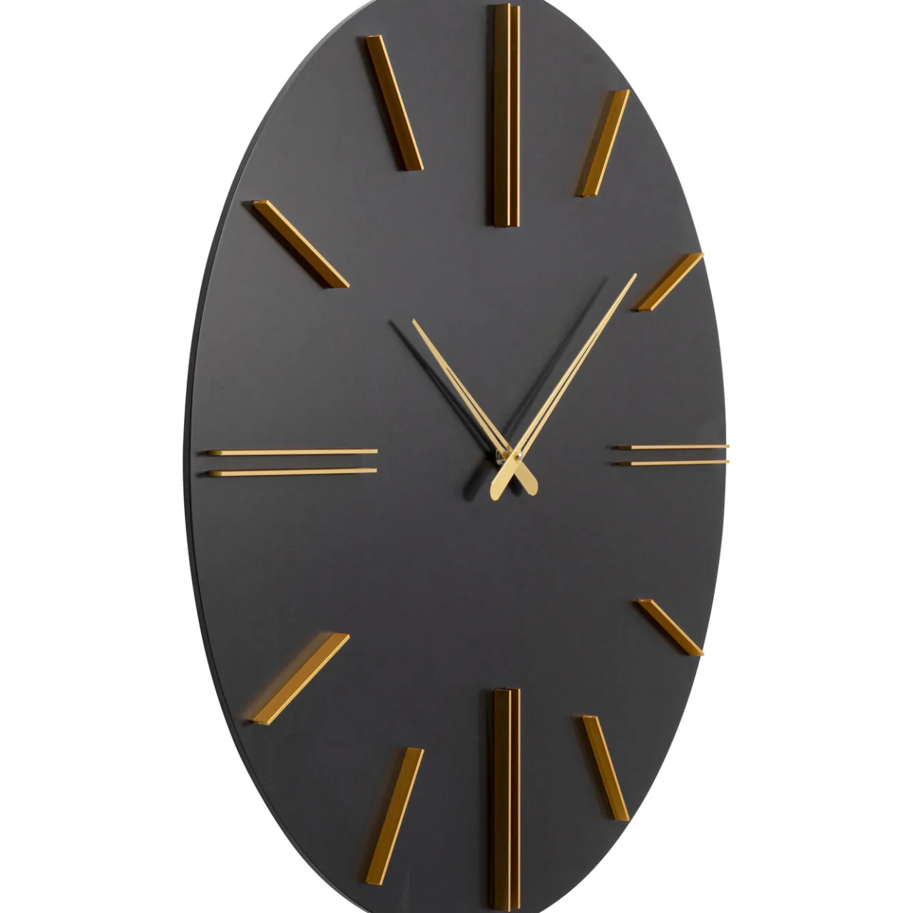 KARE Design Horloge Murale Luca Noir O70Cm New