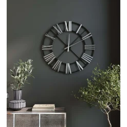 KARE Design Horloge Murale Nevio Argente O95Cm Clearance