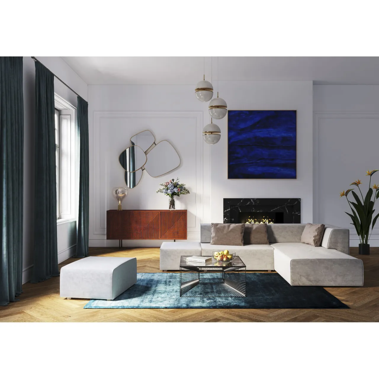 KARE Design Infinity 2-Places 120 Éléments Gris Outlet
