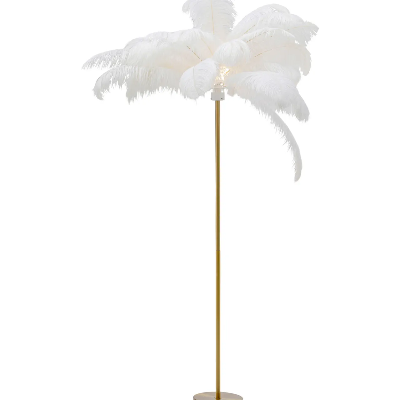 KARE Design Lampadaire Feather Palm Blanc 165Cm Hot