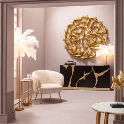 KARE Design Lampadaire Feather Palm Blanc 165Cm Hot