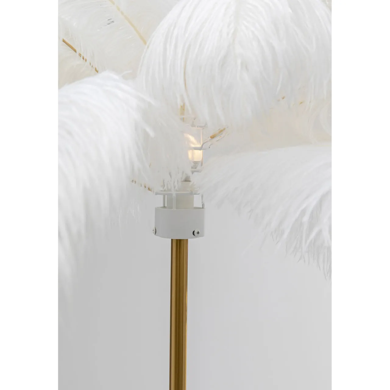 KARE Design Lampadaire Feather Palm Blanc 165Cm Hot