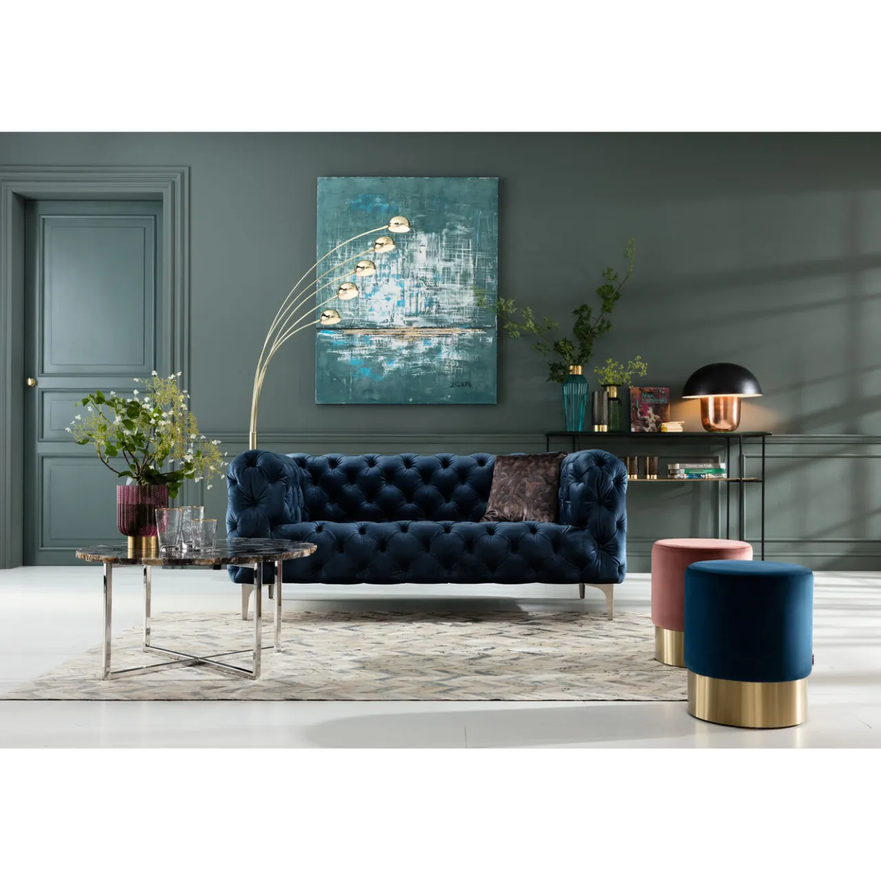 KARE Design Lampadaire Five Fingers Laiton Online