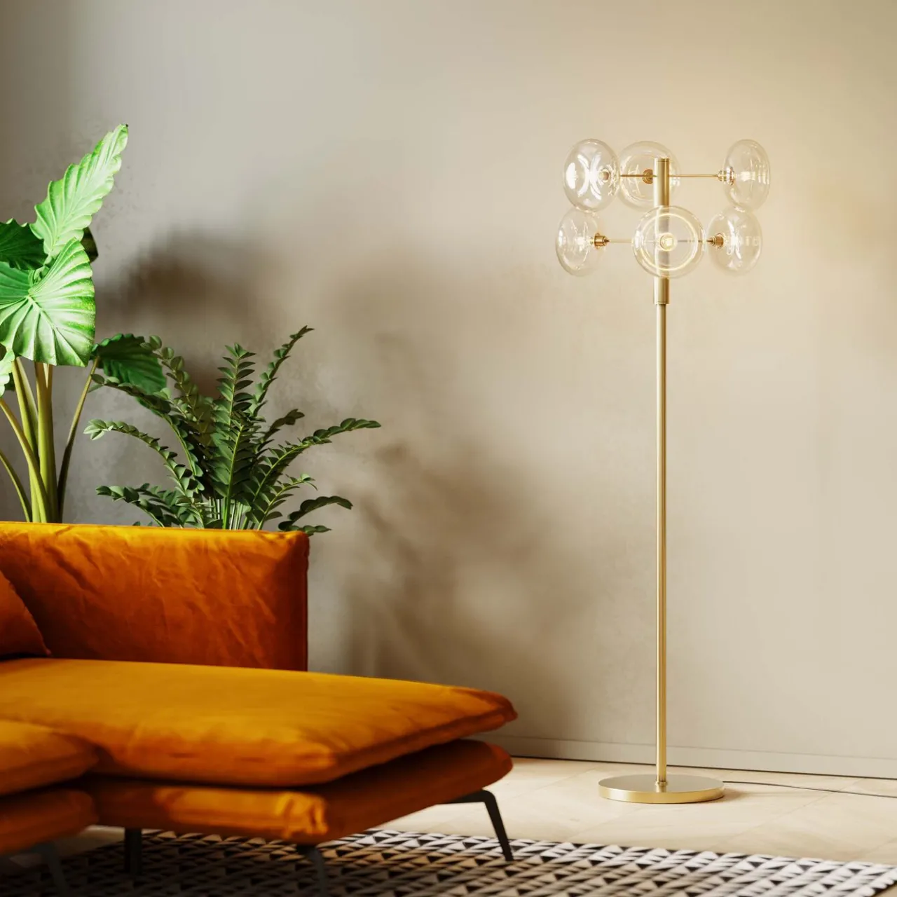 KARE Design Lampadaire Headlight Laiton 163Cm Outlet