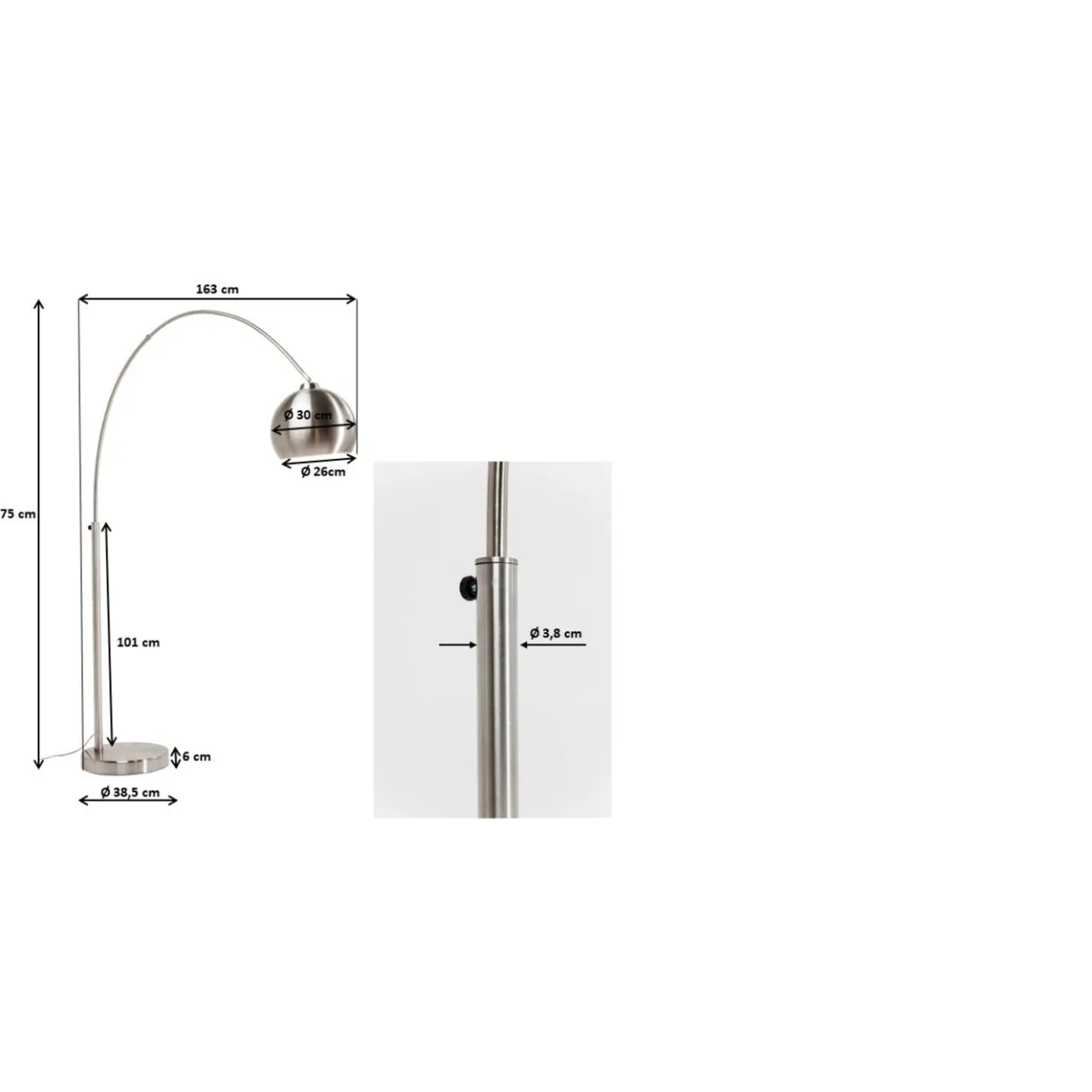 KARE Design Lampadaire Lounge Satin Small Deal Eco. Best