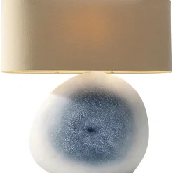KARE Design Lampe A Poser Agate Bleu 57Cm New