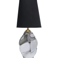 KARE Design Lampe A Poser Alba Argente 42Cm New