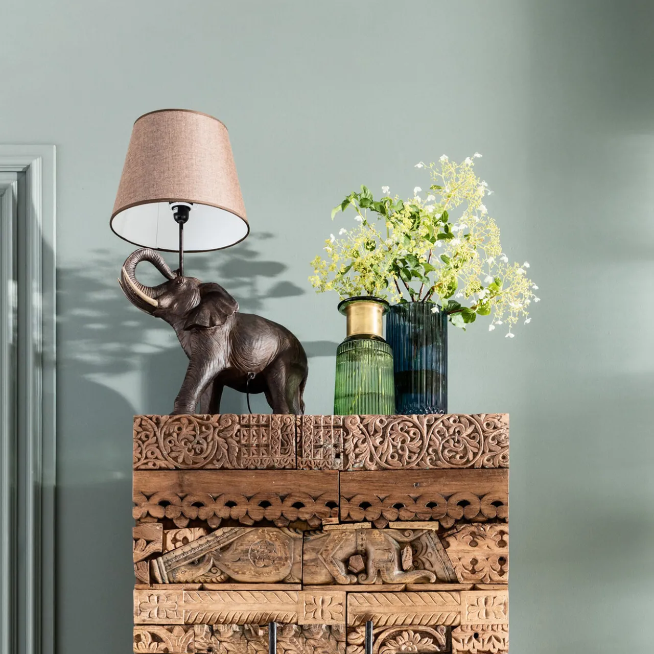 KARE Design Lampe A Poser Animal Elephant Safari 74Cm Online