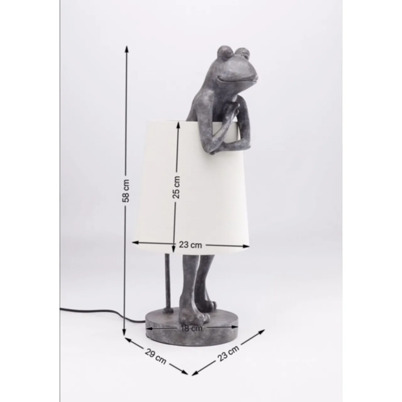 KARE Design Lampe A Poser Animal Frog Gris Clearance