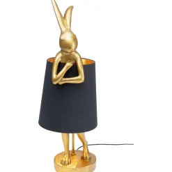 KARE Design Lampe A Poser Animal Rabbit Dore/Noir 68Cm Online