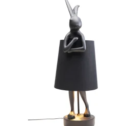 KARE Design Lampe A Poser Animal Rabbit Noir 68Cm Sale