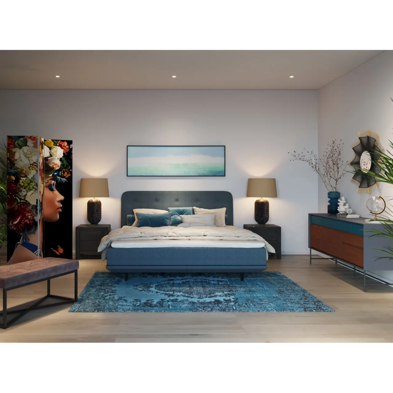 KARE Design Lit Boxspring Luna Bleu 180X200 Best