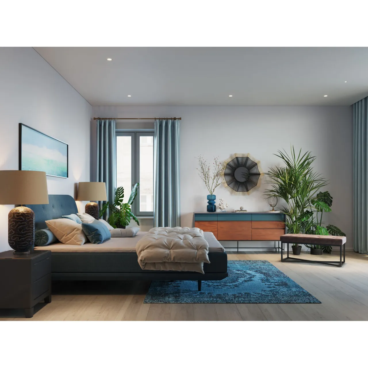 KARE Design Lit Boxspring Luna Bleu 180X200 Best