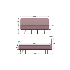 KARE Design Lit Boxspring Luna Bleu 180X200 Best