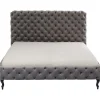 KARE Design Lit Desire Haut Gris Argente 180X200Cm New