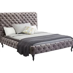 KARE Design Lit Desire Haut Gris Argente 180X200Cm New