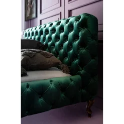 KARE Design Lit Desire Velours Vert 180X200Cm Clearance