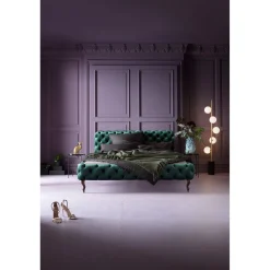 KARE Design Lit Desire Velours Vert 160X200Cm Online