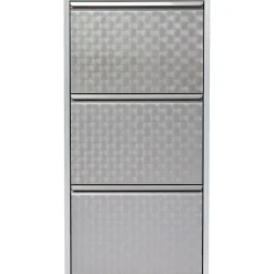 KARE Design Meuble À Chaussures Caruso 3 Alu Brosse Hot