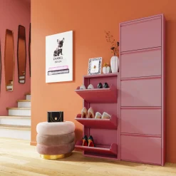 KARE Design Meuble À Chaussures Caruso 3 Rose (Mo) Clearance