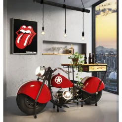 KARE Design Meuble Bar Motorbike Rouge New