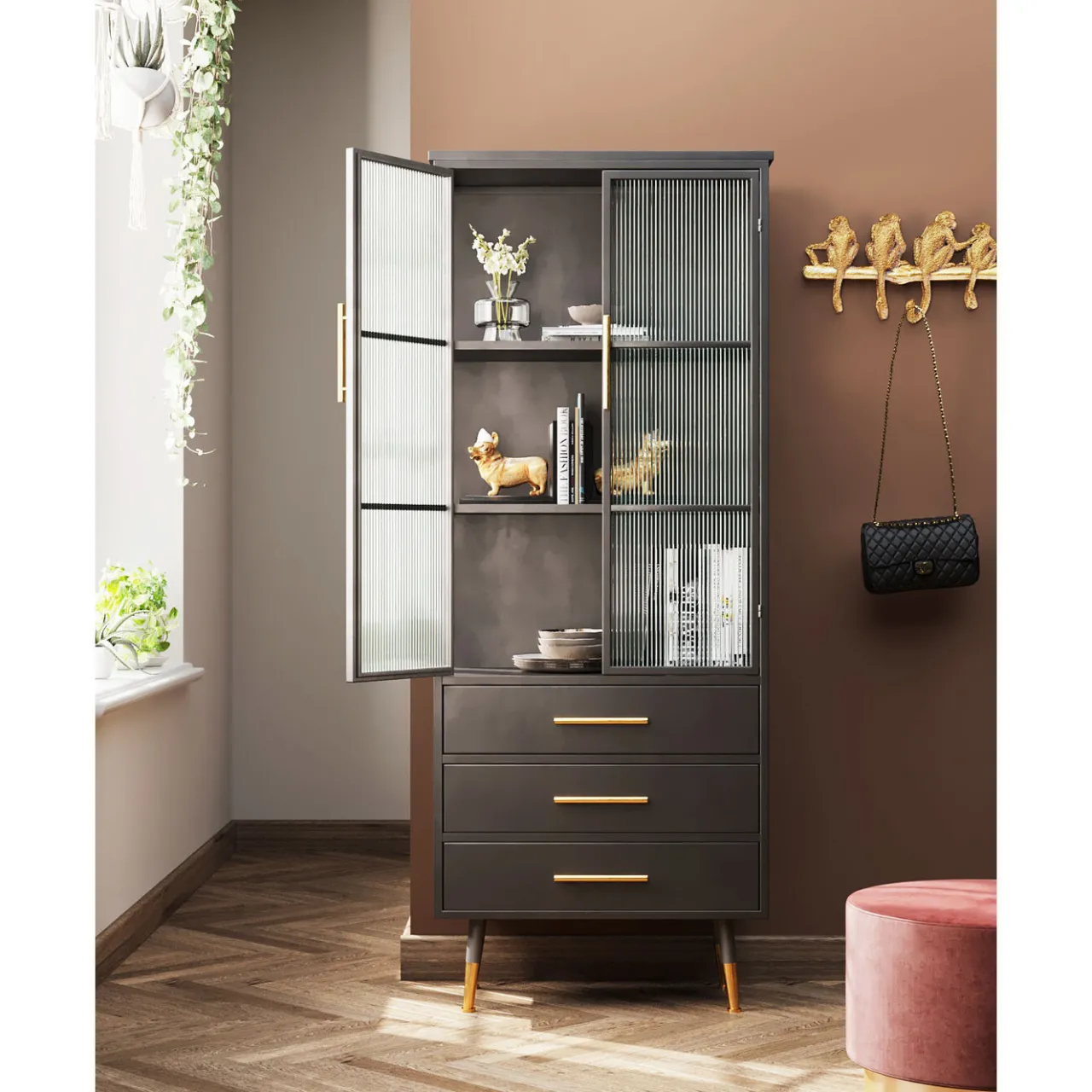 KARE Design Meuble Haut La Gomera 2-Portes/3-Tiroirs New