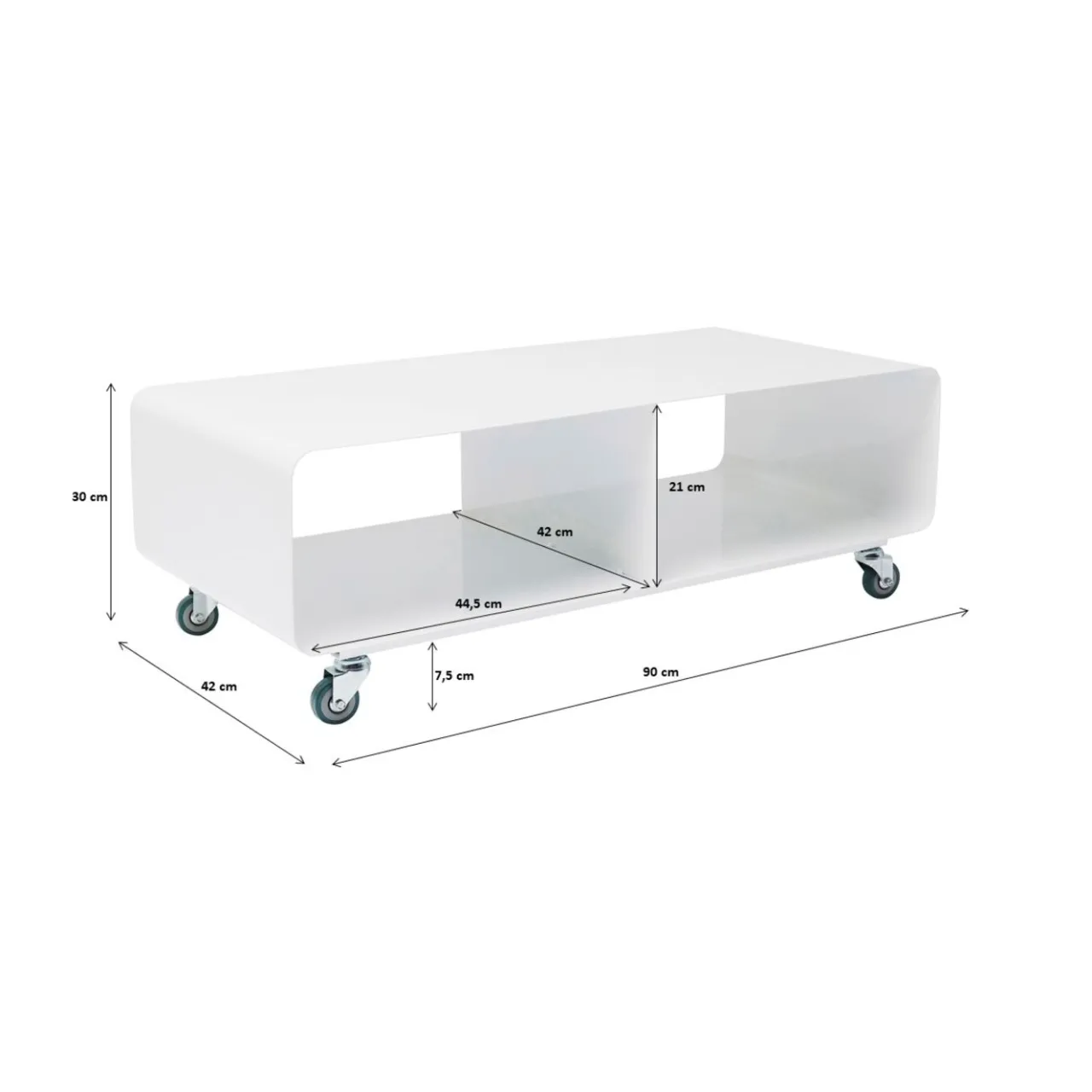 KARE Design Meuble Tv Lounge M Blanc