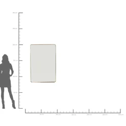 KARE Design Miroir Curve Rectangulaire Laiton 80X120Cm Sale