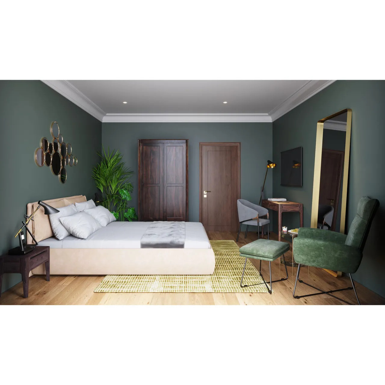 KARE Design Miroir Curve Rectangulaire Laiton 70X200Cm Sale