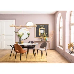 KARE Design Miroir Curve Rond Laiton O100Cm
