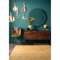KARE Design Miroir Curve Rond Laiton O100Cm