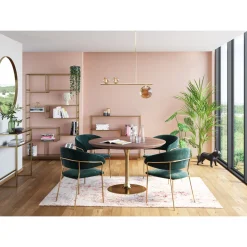 KARE Design Miroir Curve Rond Laiton O100Cm