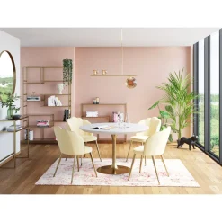 KARE Design Miroir Curve Rond Laiton O100Cm