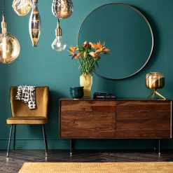 KARE Design Miroir Curve Rond Laiton O100Cm