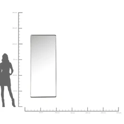 KARE Design Miroir Ombra Mo Soft Noir 80X200Cm New