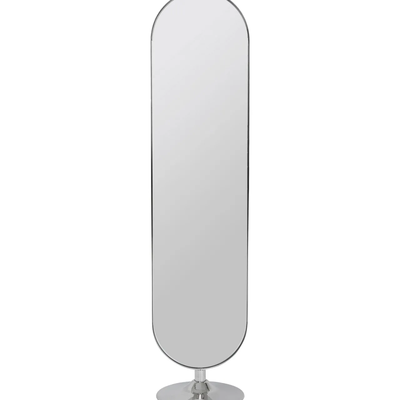 KARE Design Miroir Sur Pied Curvy Acier Poli 40X170Cm Discount