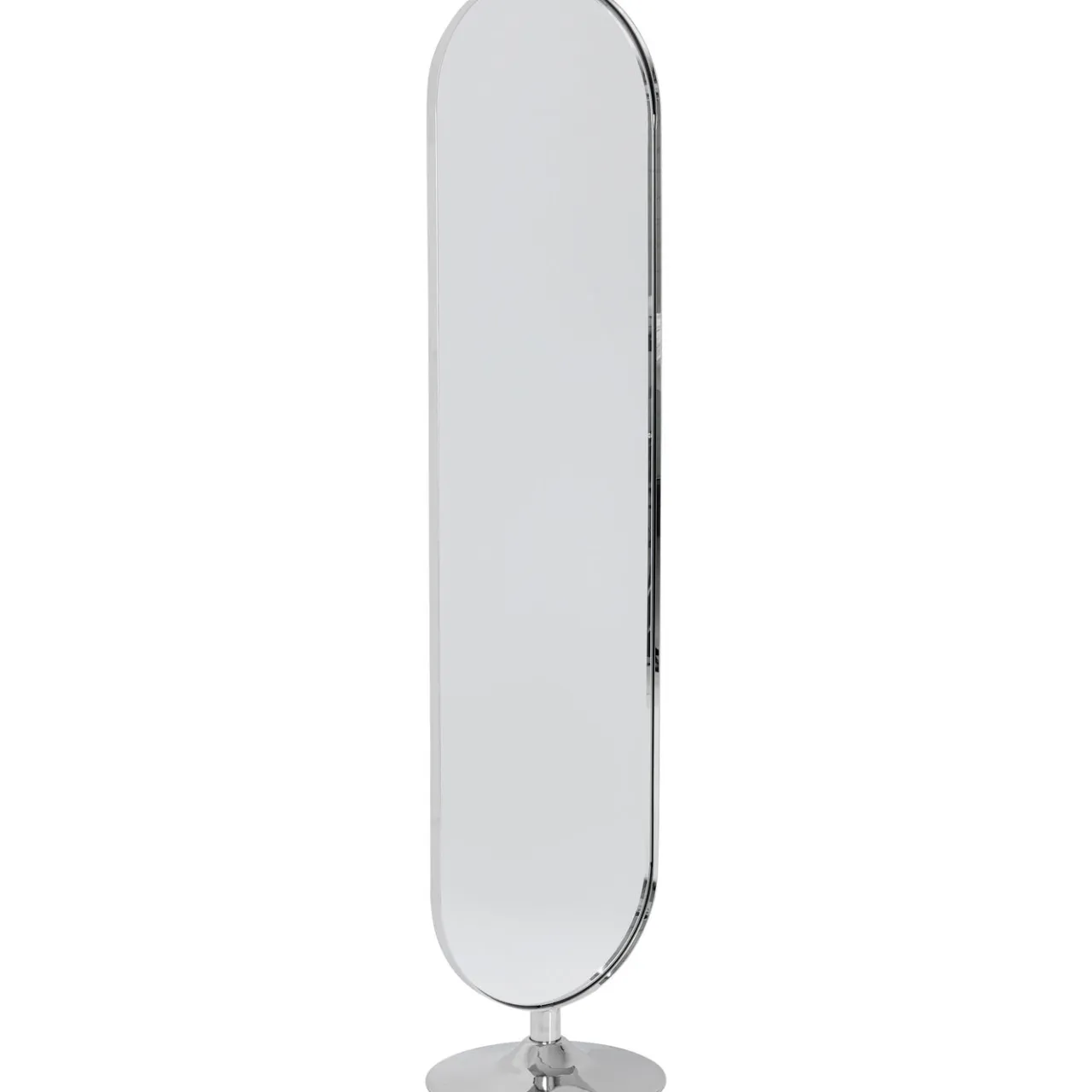 KARE Design Miroir Sur Pied Curvy Acier Poli 40X170Cm Discount