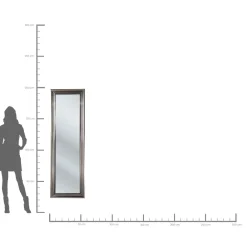 KARE Design Miroir Sur Pied Frame Eve Argente 55X180Cm Discount