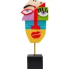 KARE Design Objet Décoratif Abstract Face Multicolour 52 Sale