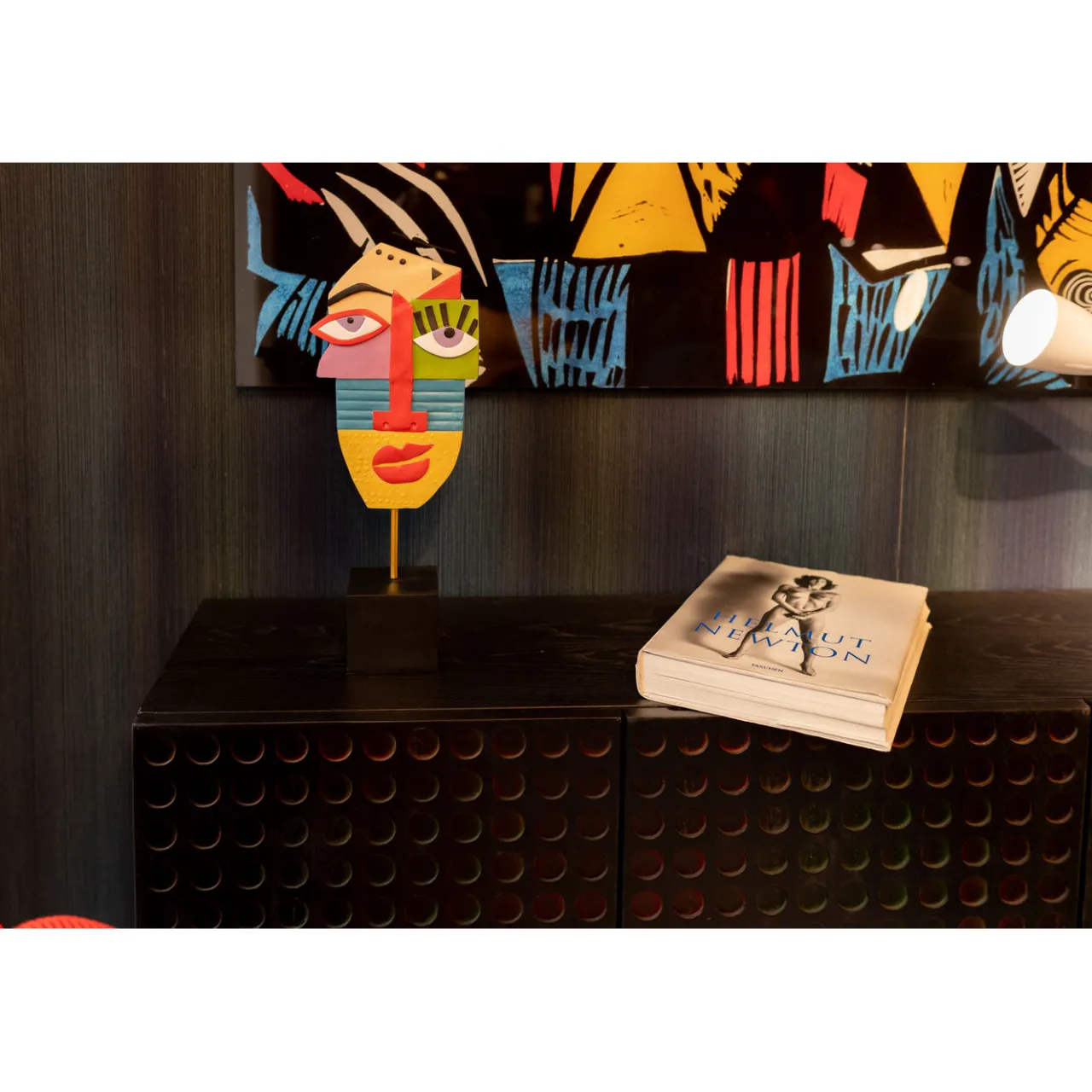 KARE Design Objet Décoratif Abstract Face Multicolour 52 Sale