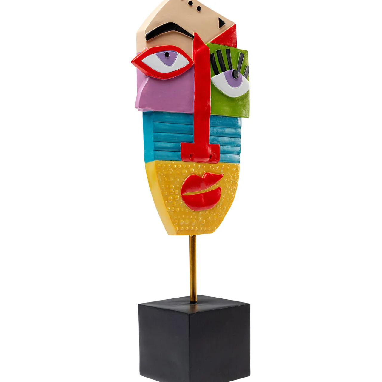 KARE Design Objet Décoratif Abstract Face Multicolour 52 Sale