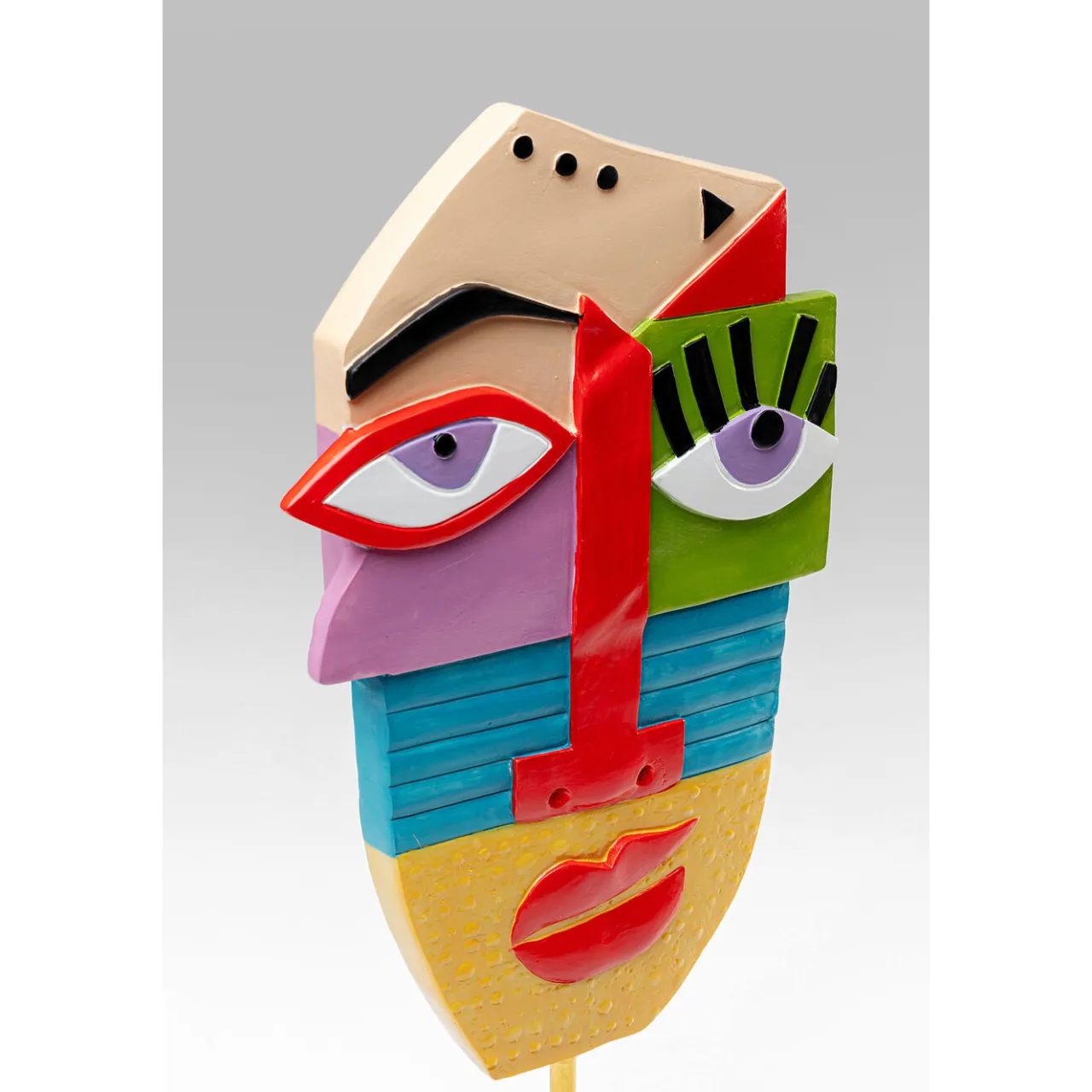 KARE Design Objet Décoratif Abstract Face Multicolour 52 Sale