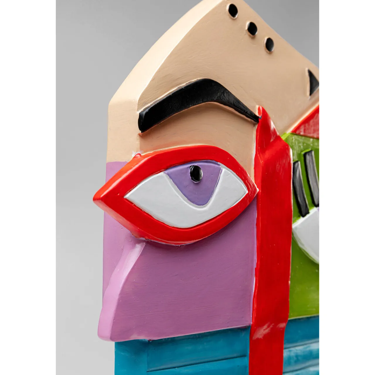 KARE Design Objet Décoratif Abstract Face Multicolour 52 Sale