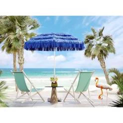 KARE Design Parasol Hawaii Bleu O175Cm Hot