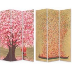 KARE Design Paravent Flower Couple Vs Flower Boat 120X180 New