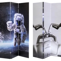 KARE Design Paravent Triptychon Man Vs Oldtimer 120X180 Discount
